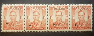 Rhodesia Nyasaland 1d Stamp Proof Waterlow Essay George British Empire Kgvi £400
