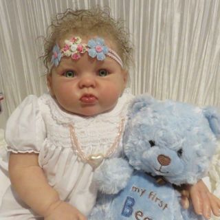 Precious Finished Reborn Donna Rubert Cuddles Big 25 " Heavy 6 Month Baby Doll