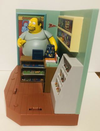 Playmates World of Springfield Simpsons Comic Book Shop Interactive Environment 2