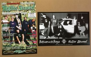 Kottonmouth Kings Rare 2002 Double Sided Tour Promo Poster Of Rollin Cd Usa