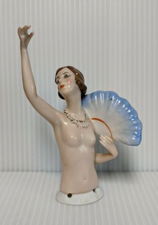 Exceptional Rare Flapper Half Doll 1920 