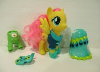 2017 My Little Pony Movie G4 6 " Snap On Fashion Fluttershy Brushable Figure Mlp