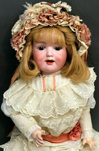 Rare 19 " 590 A5m Drgm Armand Marseille Antique Character Doll Bisque Head German