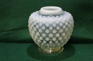 Vintage Fenton Clear Opalescent Hobnail Bud Vase