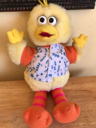 Sesame Street Big Bird Talking Peek A Boo Tyco Plush Playtime 16 "