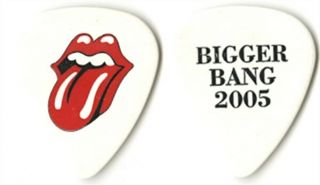 Rolling Stones Keith Richards Authentic 2005 Bigger Bang Tour Stage Guitar Pick