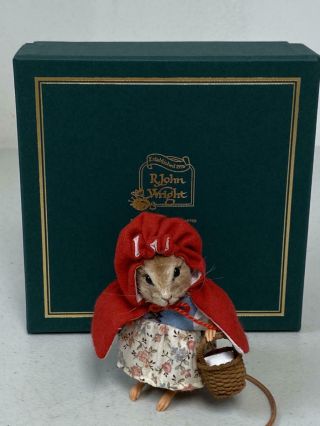 R John Wright Mouse " Little Red Riding Hood " 111/150 Fairy Tale Mice