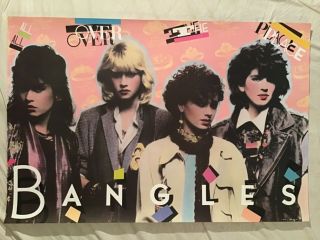 Bangles 1984 Matte Promo Poster All Over The Place Cbs Records.