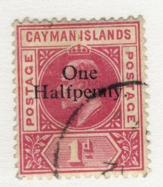 1907 Cayman Islands Sc 17 Kevii F - Vf Stamp