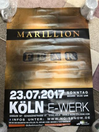 Marillion Tour Poster - Fear Koln 2017