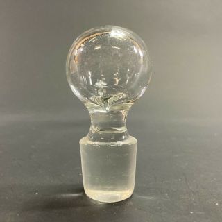Fantastic 7.  5cm Tall Vintage Clear Glass Decanter Bottle Replacement Stopper 14