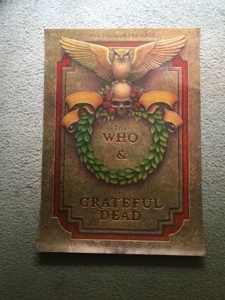 The Who Grateful Dead Oakland 1976 Day On The Green 2nd Concert Poster