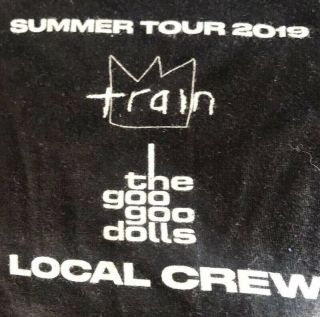 Train And Goo Goo Dolls Locl Crew Large T Shirt 2019 Tour