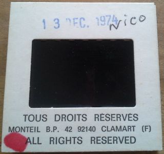 Nico Set Of 5 Slides " Cathédrale De Reims Concert " December 13th,  1974