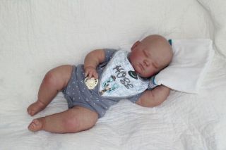 Joseph Asleep Realborn,  Sculpted By Denise Pratt Of Bountiful Babies,  Reborner E