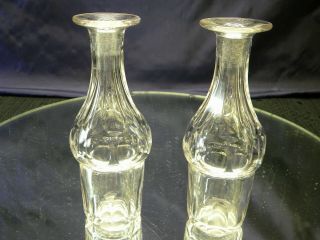 Set Of 2 Glass Cruet Bottles