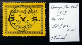 South Africa Orange State 1899 Commando Brief Small Thin Nw621