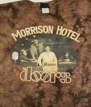 Vintage Doors Morrison Hotel Tie Dye Shirt By Liquid Blue Adult 2xl 2002 Rare