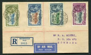 1935 Silver Jubilee Kut Set On A Registered Last Day Cover