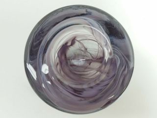 Kosta Boda Atoll Glass Votive Candle Holder Bowl,  Swedish,  Purple,  Gorgeous