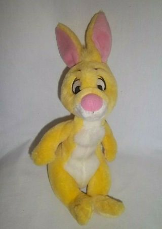 Vintage Disney World 11 " Plush Yellow Rabbit Winnie The Pooh Friend Stuffed Toy