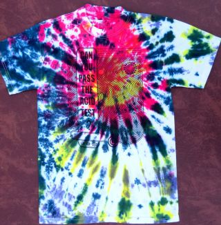 Can You Pass The Acid Test? Swirl T - Shirt S - M - L - Xl Kesey Grateful Dead Dye