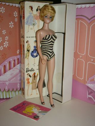 Vintage Barbie White Ginger Bubblecut In Gay Parisienne Box,  Ss,  Stand