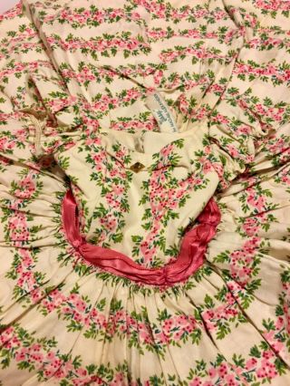 Vintage Madame Alexander Cissy Flower Print Dress For 20” Doll 3