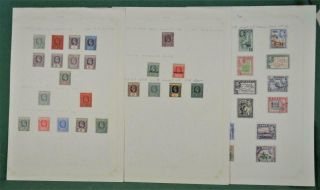 Fiji Stamps Selection On 3 Album Pages (p79)