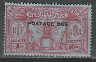 Hebrides 1925 Postage Due 1fr /10d Weapons And Idols