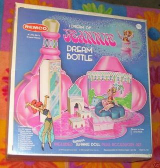 I Dream Of Jeannie Remco Bottle Playset 1976 Complete All