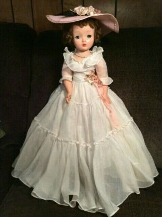 Madame Alexander Vintage Cissy Doll In 1956 Garden Party Gown,  Tagged