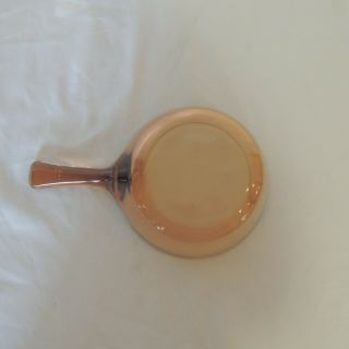 Vintage Corning Vision Pyrex Amber Brown Glass.  5 Liter Small Sauce Pan - No Lid 3