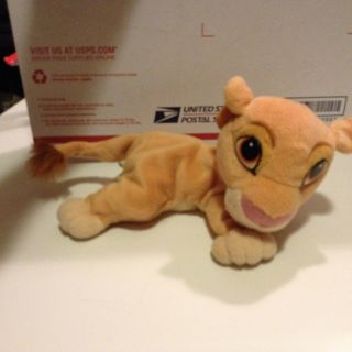 Vintage Mattel Disney The Lion King 10 " Bean Bag Plush Stuffed Animal Toy