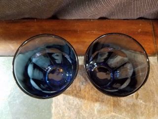 2 Libbey Dusky Blue Gibraltar Flat Iced Tea Glasses Tumblers 5 