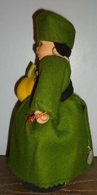 Rare Antique Lenci Felt Doll Clothing Carrying Squash w/ Tags 310/2 A, 2