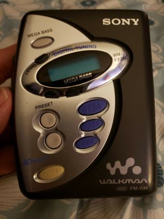 Sony Walkman Wm Fx - 241 Portable Am/fm Radio Cassette Player And