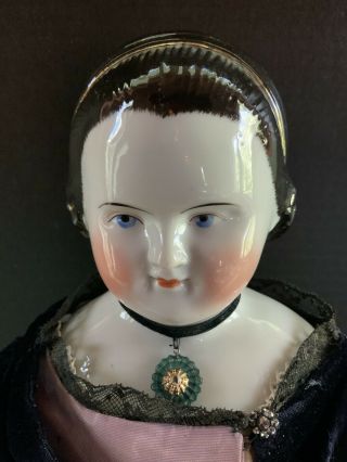 Exquisite 18” German China Head Doll - Mary Todd Lincoln?
