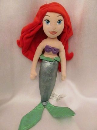 Disney Store Princess Ariel Little Mermaid 20 " Soft Doll Plush