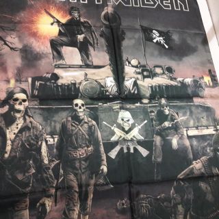 IRON MAIDEN rare 2006 TEXTILE POSTER FLAG a matter of life and death 2