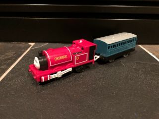 Motorized Skarloey With Blue Coach Car For Thomas & Friends Trackmaster Railway