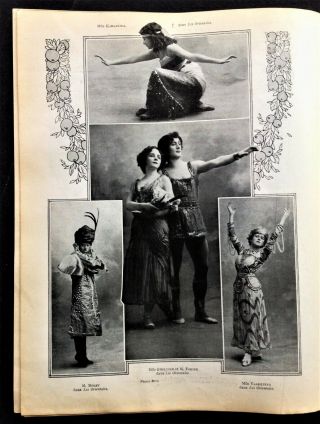 Karsavina.  Fokine July 15 1910 Comoedia Illustre.  Ballet Russe Diaghilev.  Fokina