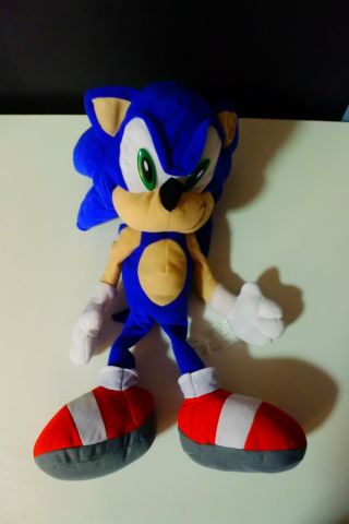 Sega Sonic The Hedgehog 13” Plush Figure 1991 - 2006 By Toy Network Rare