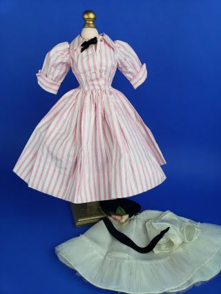 1956 Candy Stripes Outfit and Hat,  NEAR,  complete OUTFIT for Vintage Cissy 2