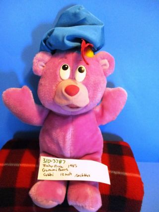 Frisher - Price Quaker Oats Co.  Gummi Bears Cubbi 1985 Plush No Clothes (310 - 3787)