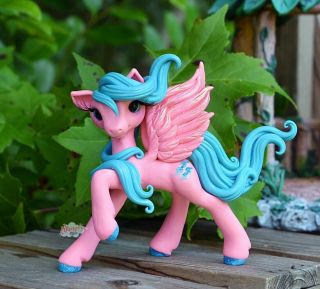 Whisper Fillies Firefilly Pegasus Horse Pony Figurine Handmade Doll