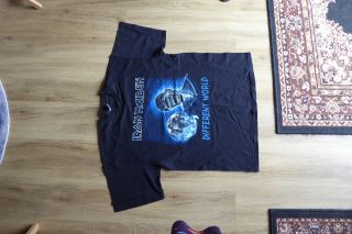 Iron Maiden Different World Tour Short Sleeve T Shirt.  Xl