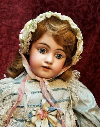 Large 27 " Antique German Simon Halbig 1009 Bisque Socket Head Doll Beauty