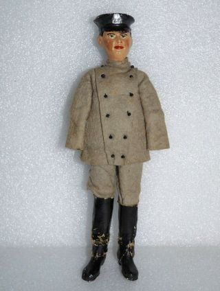 ANTIQUE 1920 ' s BUCHERER FIGURE Swiss Chauffeur Clothes VTG JOINTED DOLL 2