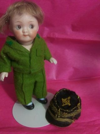 5 " German All Bisque Googly Doll